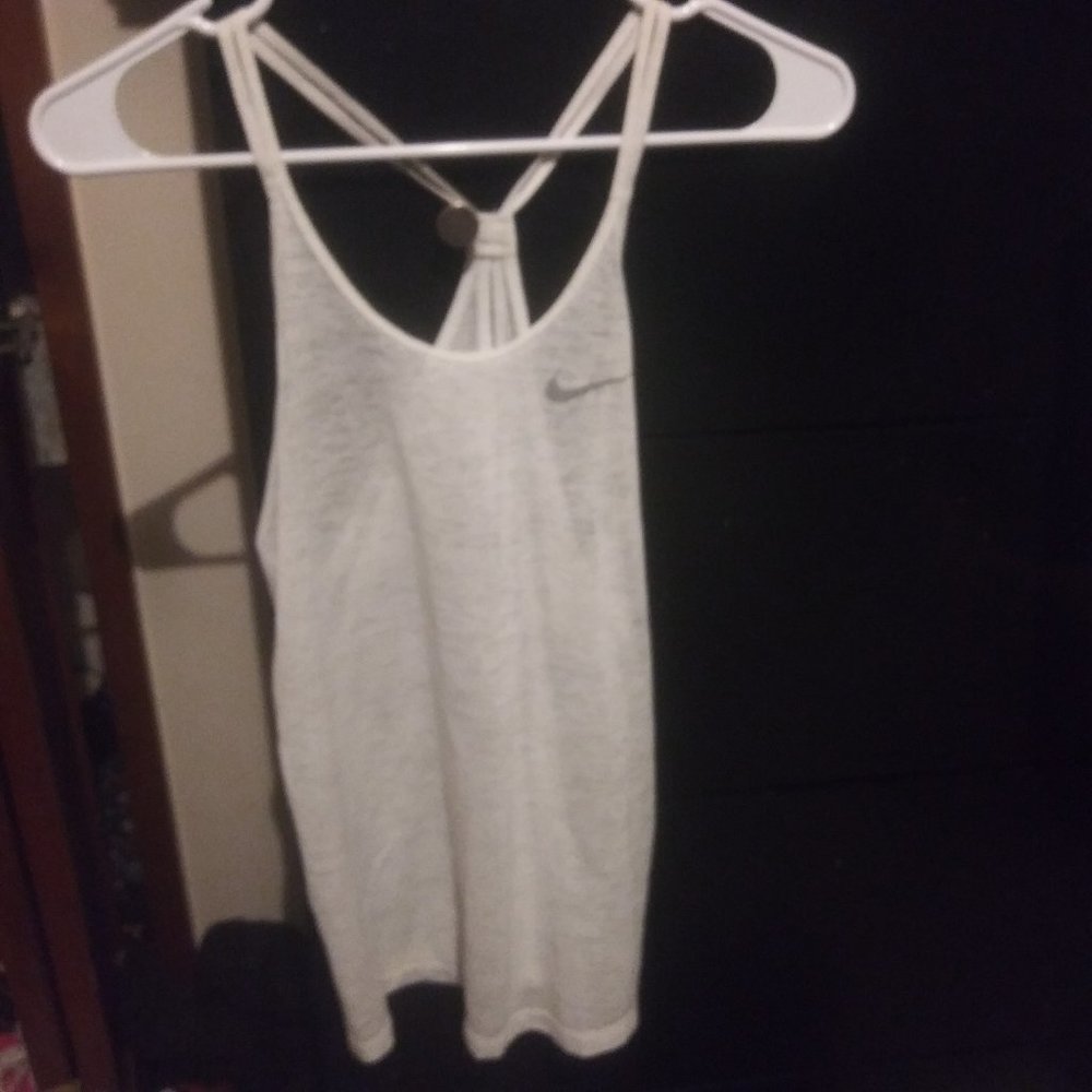 White Nike tanktop